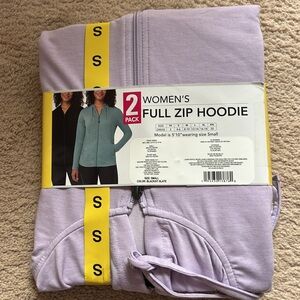 Two pack full zip hoodie
